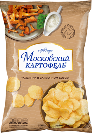 Московский картофель Лисички в сливочном соусе 60г*12